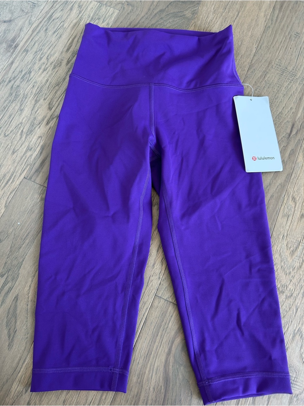 Lululemon Wunder Train High Rise Crop 15” Purple Leggings Size 4 NWT - Picture 2 of 7